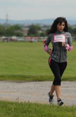 ROXANNE PALLETT Running the Race for Life at Aintree Race Course in Liverpool 06/16/2019
