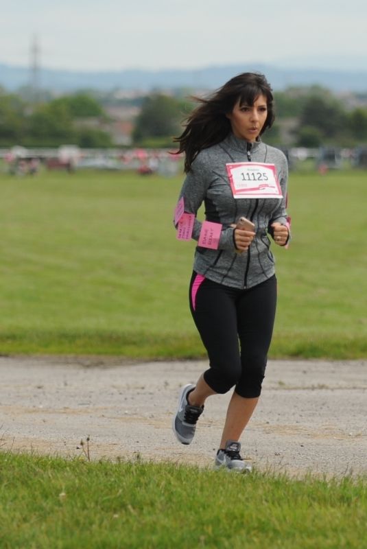 ROXANNE PALLETT Running the Race for Life at Aintree Race Course in Liverpool 06/16/2019