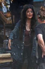 SALMA HAYEK on the Set of Bliss in Los Angeles 06/27/2019