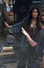 SALMA HAYEK on the Set of Bliss in Los Angeles 06/27/2019