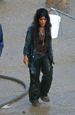 SALMA HAYEK on the Set of Bliss in Los Angeles 06/27/2019