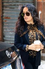 SALMA HAYEK Out in New York 06/03/2019