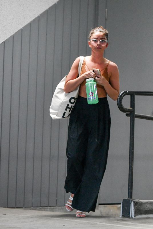 SARAH HYLAND Leaves a Cryotherapy Session in Studio City 06/12/2019