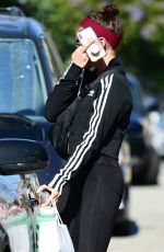 SARAH HYLAND Leaves Shape House in Studio City 06/09/2019