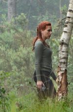 SCARLETT JOHANSSON on the Set of Black Widow at Pinewoods Studios 06/05/2019