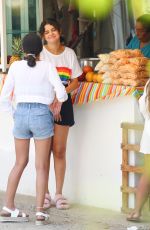 SELENA GOMEZ Buys Fruit in Punta De Mita 06/30/2019