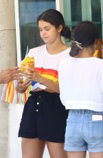 SELENA GOMEZ Buys Fruit in Punta De Mita 06/30/2019