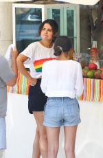 SELENA GOMEZ Buys Fruit in Punta De Mita 06/30/2019