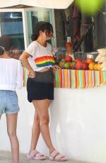 SELENA GOMEZ Buys Fruit in Punta De Mita 06/30/2019