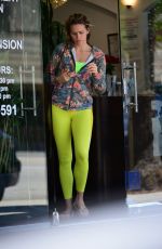 SHANTEL VANSANTEN Leaves a Nail Salon in Studio City 06/19/2019