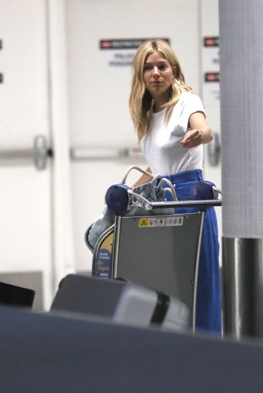 SIENNA MILLER at LAX Airport in Los Angeles 06/05/2019