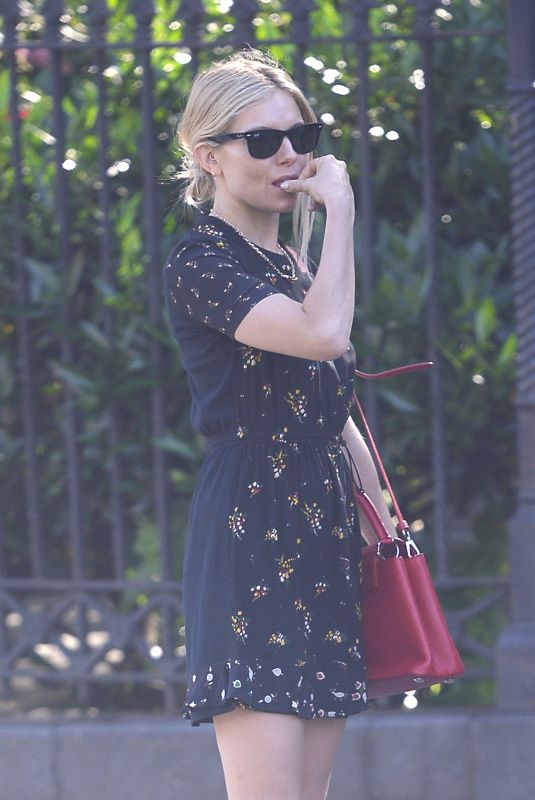 SIENNA MILLER Out in New York 06/04/2019