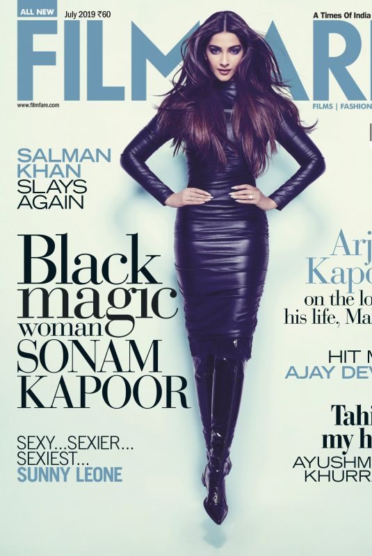 SONAM KAPPOR in Filmfare Magazine, July 2019