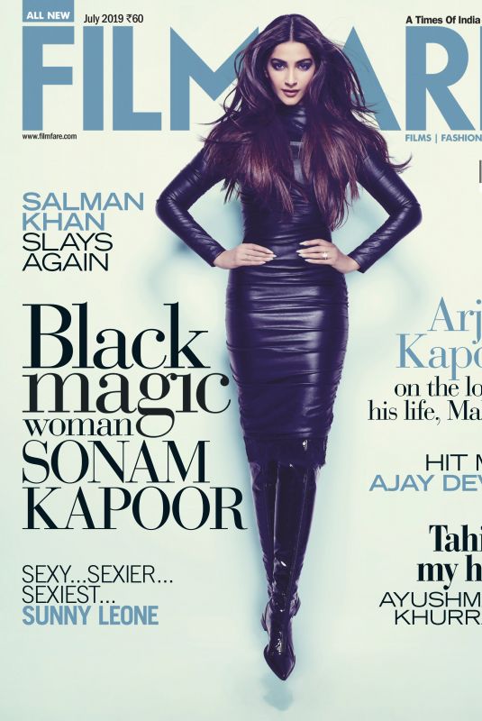 SONAM KAPPOR in Filmfare Magazine, July 2019