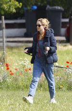 SOPHIE RUNDLE with Her Dog at a Park in London 06/20/2019