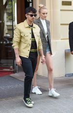 SOPHIE TURNER and Joe jJonas Out in Paris 06/23/2019