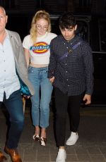 SOPHIE TURNER and Joe Jonas Arrives at a Hotel in Paris 06/20/2019
