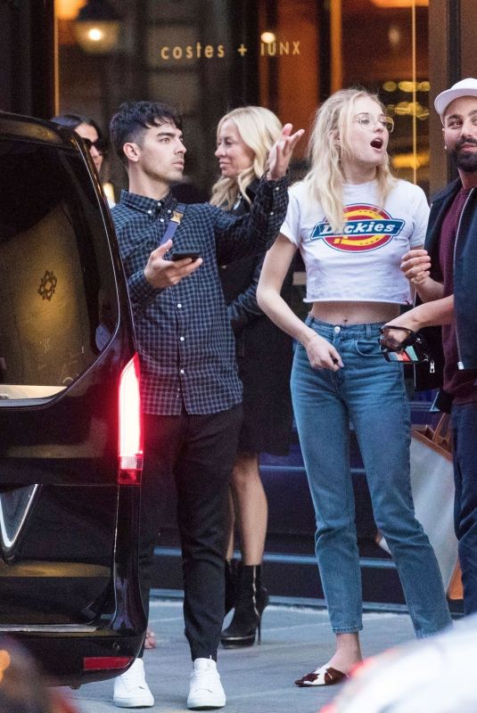 SOPHIE TURNER and Joe Jonas Arrives at a Hotel in Paris 06/20/2019