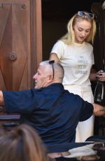 SOPHIE TURNER and Joe Jonas Leaves Hotel Crillon Le Brave in France 06/27/2019
