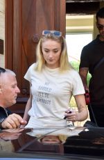 SOPHIE TURNER and Joe Jonas Leaves Their Hotel in France 06/27/2019