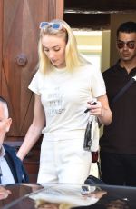 SOPHIE TURNER and Joe Jonas Leaves Their Hotel in France 06/27/2019