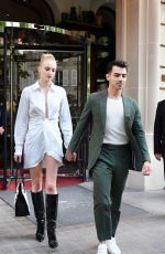SOPHIE TURNER and Joe Jonas Out and About in Paris 06/24/2019