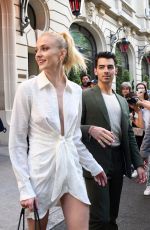 SOPHIE TURNER and Joe Jonas Out and About in Paris 06/24/2019