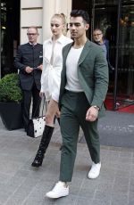 SOPHIE TURNER and Joe Jonas Out and About in Paris 06/24/2019