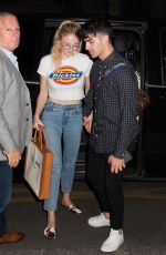 SOPHIE TURNER and Joe Jonas Out for Diner in Paris 06/20/2019