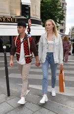 SOPHIE TURNER and Joe Jonas Out Shopping in Paris 06/22/2019