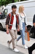 SOPHIE TURNER and Joe Jonas Out Shopping in Paris 06/22/2019