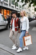 SOPHIE TURNER and Joe Jonas Out Shopping in Paris 06/22/2019