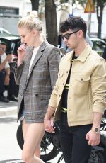 SOPHIE TURNER and Joe Jonas Shopping at Loewe Store in Paris 06/23/2019