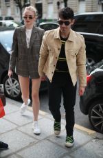 SOPHIE TURNER and Joe Jonas Shopping at Loewe Store in Paris 06/23/2019