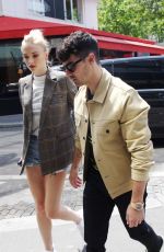 SOPHIE TURNER and Joe Jonas Shopping at Loewe Store in Paris 06/23/2019