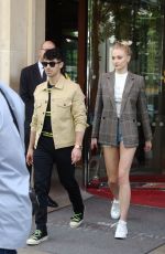SOPHIE TURNER and Joe Jonas Shopping at Loewe Store in Paris 06/23/2019