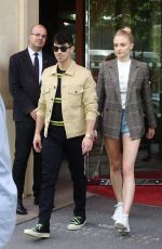 SOPHIE TURNER and Joe Jonas Shopping at Loewe Store in Paris 06/23/2019