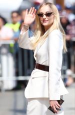 SOPHIE TURNER Arrives at Jimmy Kimmel Live in Los Angeles 06/04/2019