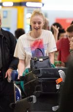 SOPHIE TURNER at JFK Airport in New York 05/30/2019