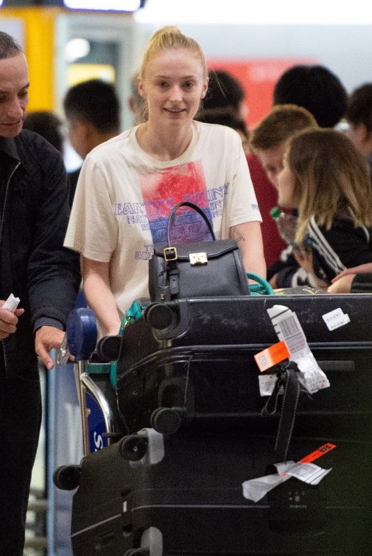 SOPHIE TURNER at JFK Airport in New York 05/30/2019