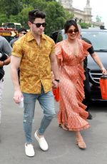 SOPHIE TURNER, PRIYANKA CHOPRA and Nick and Joe Jonas on at Prewedding Party at Boat Cruise on Seine River in Paris 06/24/2019