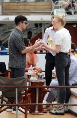 SOPHIE TURNER, PRIYANKA CHOPRA and Nick and Joe Jonas on at Prewedding Party at Boat Cruise on Seine River in Paris 06/24/2019