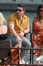 SOPHIE TURNER, PRIYANKA CHOPRA and Nick and Joe Jonas on at Prewedding Party at Boat Cruise on Seine River in Paris 06/24/2019