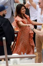 SOPHIE TURNER, PRIYANKA CHOPRA and Nick and Joe Jonas on at Prewedding Party at Boat Cruise on Seine River in Paris 06/24/2019
