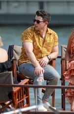 SOPHIE TURNER, PRIYANKA CHOPRA and Nick and Joe Jonas on at Prewedding Party at Boat Cruise on Seine River in Paris 06/24/2019