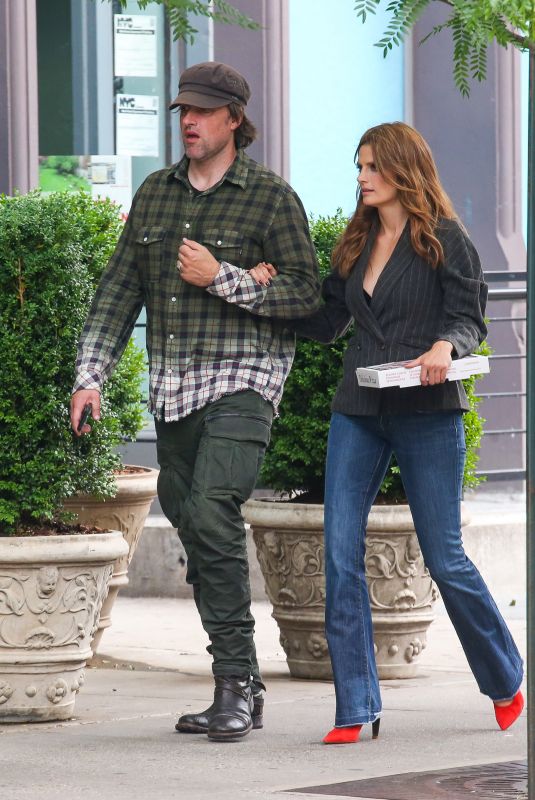 STANA KATIC and Kris Brkljac Out in New York 06/14/2019