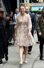 SUTTON FOSTER Arrives at Good Morning America in New York 06/11/2019