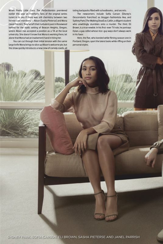 SYDNEY PARK, JANEL PARRISH, SASHA PIETERSE and SOFIA CARSON in Emmy Magazine, July 2019