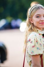 SYDNEY SWEENEY Arrives at Miu Miu Resort 2020 Show in Paris 06/29/2019