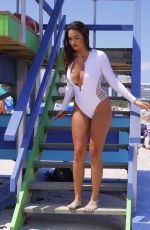TAO WICKRATH in Swimsuit at a Beach in Miami 05/24/2019